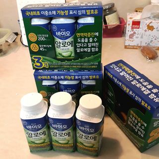 LIVE 매일바이오 알로에 드링킹 요거트 — 4.5점을 준 리뷰어가 2022년 4월 올린 사용 사진