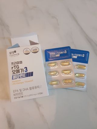 체인미 프리미엄 rTG 오메가3 비타민E 850mg x 30캡슐 — 4.5점을 준 리뷰어가 2021년 12월 올린 사용 사진