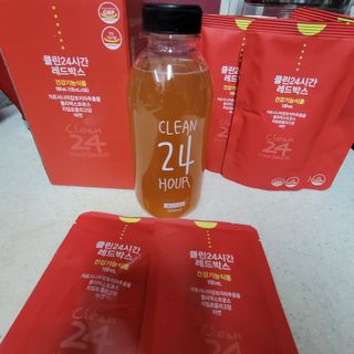 클린24시간 레드박스 1BOX(5포) + 전용보틀(500ml) — 5점을 준 리뷰어가 2024년 1월 올린 사용 사진