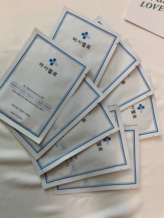 닥터마시멜로 닥터마스멜로 마블러스 아쿠아 클리닉 마스크 — 5점을 준 리뷰어가 2021년 3월 올린 사용 사진
