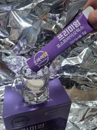 [유산균] 오마이락 프리미엄 포스트바이오틱스 30P — 5점을 준 리뷰어가 2022년 11월 올린 사용 사진