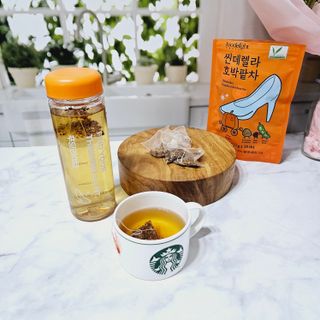 FREE [푸딜라이트] 씬데렐라 호박팥차 하루 한 잔으로 가볍게, 구수한 풍미 가득 호박차 — 5점을 준 리뷰어가 2023년 10월 올린 사용 사진