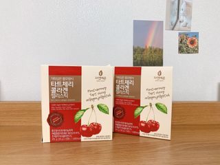 자연에온 가득담은 몽모랑시 타트체리 콜라겐 젤리스틱 — 3.5점을 준 리뷰어가 2021년 1월 올린 사용 사진