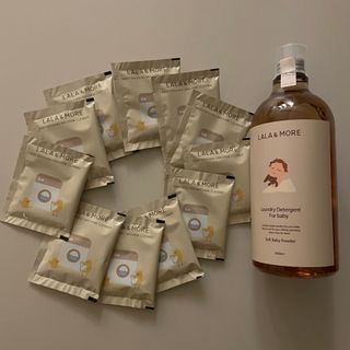 라라앤모어 유아 액체세제+세탁기클리너 — 5점을 준 리뷰어가 2022년 3월 올린 사용 사진
