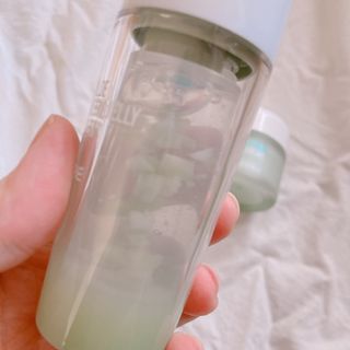 김정문알로에 큐어 큐어 알로에 리프레쉬 젤리 세럼, 큐어 알로에 하이드로 젤리 크림 — 4점을 준 리뷰어가 2021년 2월 올린 사용 사진