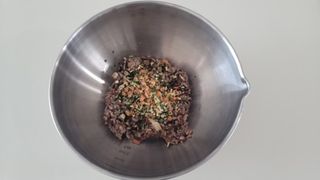 해풀잎 누구나 김밥*1ea [(혼합야채 35g *1ea,  김밥김 (5g, 5ea),  양념간장 (6g, 5ea), 참기름(5g, 2ea)] — 4.5점을 준 리뷰어가 2022년 5월 올린 사용 사진