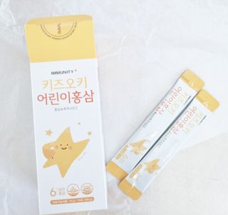 [이뮤니티플러스]우리아이 면역오키, 건강오키 _ 키즈오키 어린이홍삼 10포 1box — 5점을 준 리뷰어가 2022년 2월 올린 사용 사진