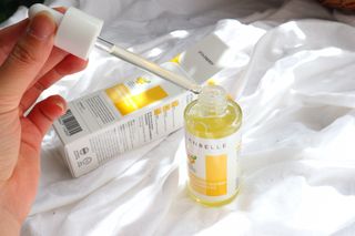 랑벨 비타 에너지 잡티 앰플 50ml 고농축 비타민, 저자극, 수분 촉촉, 미백 앰플 — 5점을 준 리뷰어가 2022년 4월 올린 사용 사진