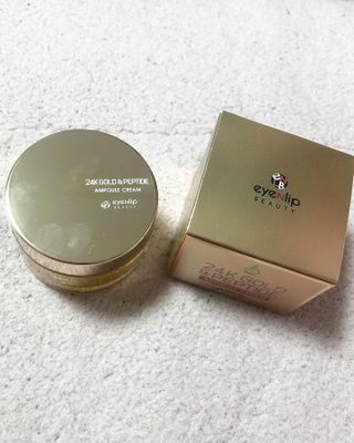 아이앤립 / EYENLIP 아이앤립 24K 골드 N 펩타이드 앰플 크림 — 5점을 준 리뷰어가 2021년 4월 올린 사용 사진