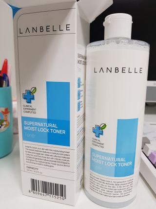랑벨 수퍼내츄럴 수분잠금 토너 500ml (수분, 보습, 피부장벽 토너) — 5점을 준 리뷰어가 2022년 4월 올린 사용 사진