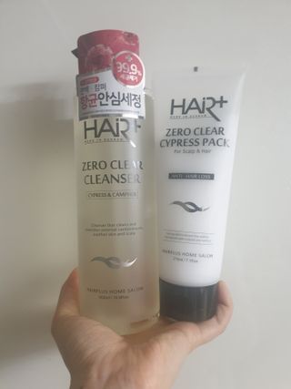 헤어플러스 제로클리어 샴푸 500ml, 두피팩 210ml 2종SET — 5점을 준 리뷰어가 2021년 3월 올린 사용 사진