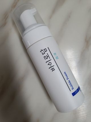 [바이로담] 저자극 약산성버블 폼 폼클렌징 150ml — 5점을 준 리뷰어가 2021년 4월 올린 사용 사진