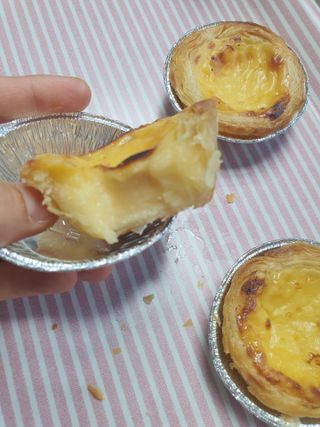 디앙뜨 포르투갈 에그타르트 오리지널 맛+패션후르츠+초콜릿타르트 맛 중 택1 — 5점을 준 리뷰어가 2021년 8월 올린 사용 사진