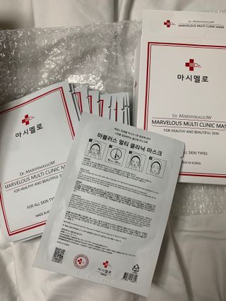 닥터마시멜로 마블러스 멀티 클리닉 마스크 — 5점을 준 리뷰어가 2021년 6월 올린 사용 사진