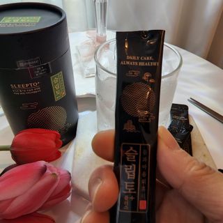 프리마인 자체 기업부설 연구소에서 찾아낸 건강한 수면의 비밀.  슬립토 플러스 30포 — 4점을 준 리뷰어가 2022년 6월 올린 사용 사진