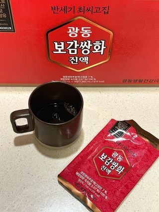 광동생활건강 [광동]진하고 깊은 풍미, 광동 보감쌍화진액 100mL * 18포 — 5점을 준 리뷰어가 2024년 6월 올린 사용 사진
