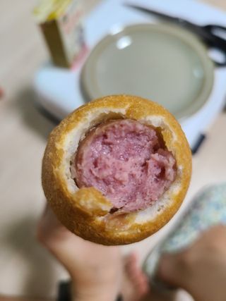 오마뎅 한우핫도그 — 4.5점을 준 리뷰어가 2021년 5월 올린 사용 사진