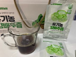 참앤들황토농원 국내산 유기농 양배추를 그대로 담은,  유기농 양배추즙  80ml X 30포 1박스 — 5점을 준 리뷰어가 2023년 4월 올린 사용 사진