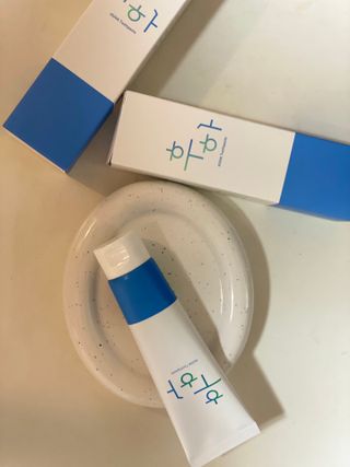 [심폐소생소] 무불소 임산부 천연 치약 — 5점을 준 리뷰어가 2021년 9월 올린 사용 사진