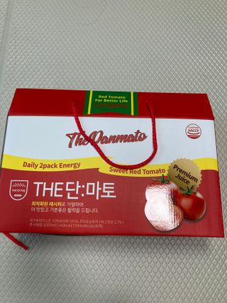 제이제이바이오 더단마토 프리미엄주스 100ml 30팩입 - 무설탕 스테비아 토마토즙 — 5점을 준 리뷰어가 2021년 11월 올린 사용 사진