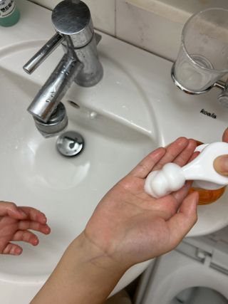 오쎄 메디버블 핸드워시폼 500ml 1+1 (그린애플향) — 3점을 준 리뷰어가 2023년 5월 올린 사용 사진