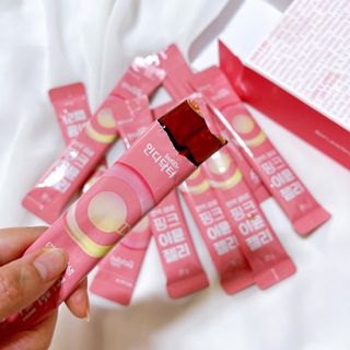 [인디닥터] 면역 생생 핑크 이뮨 젤리 — 5점을 준 리뷰어가 2022년 5월 올린 사용 사진