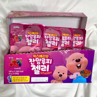 [팔도] 잔망루피젤리 믹스베리맛 42g 8개 — 5점을 준 리뷰어가 2022년 3월 올린 사용 사진
