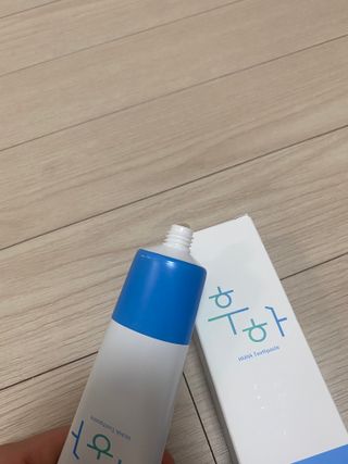 [심폐소생소] 무불소 임산부 천연 치약 — 5점을 준 리뷰어가 2021년 10월 올린 사용 사진