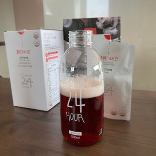 클린24시간 1BOX(5포) + 전용보틀(500ml) — 4.5점을 준 리뷰어가 2023년 2월 올린 사용 사진
