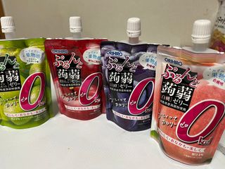 ORIHIRO 오리히로 곤약젤리 제로칼로리 130g 4종 4팩(맛별로 1팩씩) — 5점을 준 리뷰어가 2023년 2월 올린 사용 사진