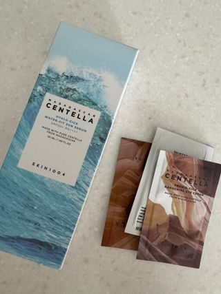 [스킨1004] 마다가스카르 센텔라 히알루-시카 워터핏 선세럼 50ml — 5점을 준 리뷰어가 2024년 5월 올린 사용 사진