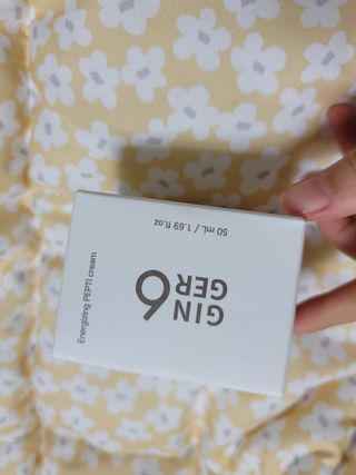 GINGER6 에너자이징 펩티 크림 — 5점을 준 리뷰어가 2021년 12월 올린 사용 사진