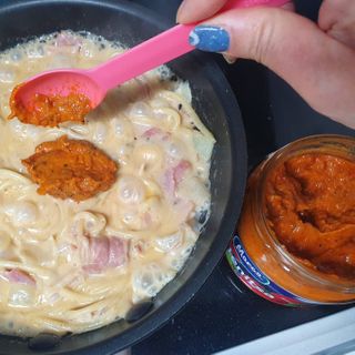 [유픽] 구운 야채의 풍미를 담은 토마토소스, 마르코 루테닛사 2병 — 5점을 준 리뷰어가 2021년 2월 올린 사용 사진