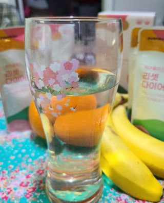 [경남제약헬스케어] 케어플러스 리셋 다이어트 청포도맛 100ml X 5포 (5일분) — 4점을 준 리뷰어가 2023년 4월 올린 사용 사진