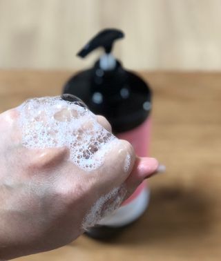 달리프 진저 베러 퍼퓸 탈모 완화 샴푸 1000ml 향 3종 — 5점을 준 리뷰어가 2021년 2월 올린 사용 사진