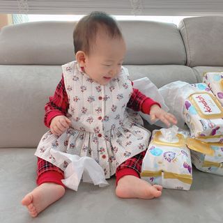 킨도 아기 물티슈 골드 일반형 — 5점을 준 리뷰어가 2021년 12월 올린 사용 사진