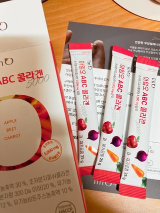 아임오 ABC 콜라겐 젤리 14포 — 5점을 준 리뷰어가 2022년 3월 올린 사용 사진