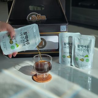 참유원 특허제조 활력 여주진액 여주즙 50포 — 5점을 준 리뷰어가 2022년 1월 올린 사용 사진