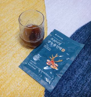 서울약사신협 약사신협_생녹용 진액_70ml x 30포 — 5점을 준 리뷰어가 2021년 7월 올린 사용 사진