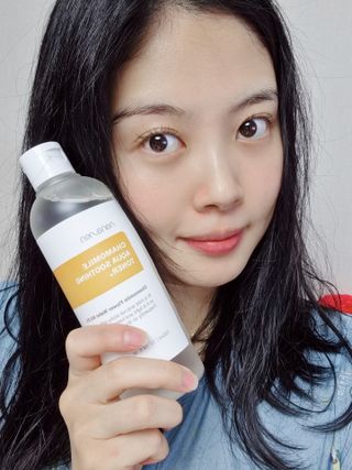 나나스킨 캐모마일아쿠아수딩토너 — 5점을 준 리뷰어가 2021년 5월 올린 사용 사진