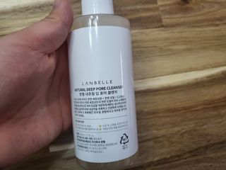 랑벨 내츄럴 딥 포어 클렌저 210ml (저자극 약산성 천연 클렌징 젤) — 4점을 준 리뷰어가 2022년 3월 올린 사용 사진
