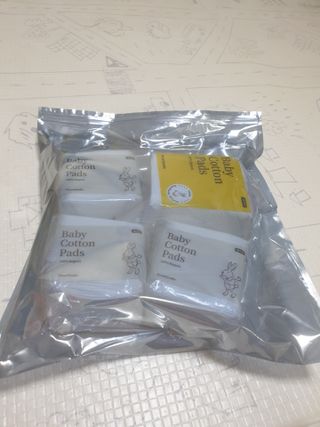 디어엘로디 프리미엄 유기농 유아 솜티슈 40매 3Pack +60매 1Pack 혼합형 — 5점을 준 리뷰어가 2021년 4월 올린 사용 사진
