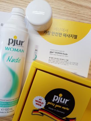 프리미엄 마사지젤 pjur 퓨어젤 — 5점을 준 리뷰어가 2021년 1월 올린 사용 사진