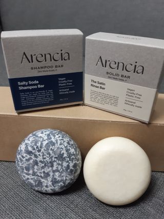 Arencia 아렌시아 솔티소다 샴푸바, 더 새틴 린스바 세트 — 5점을 준 리뷰어가 2021년 7월 올린 사용 사진
