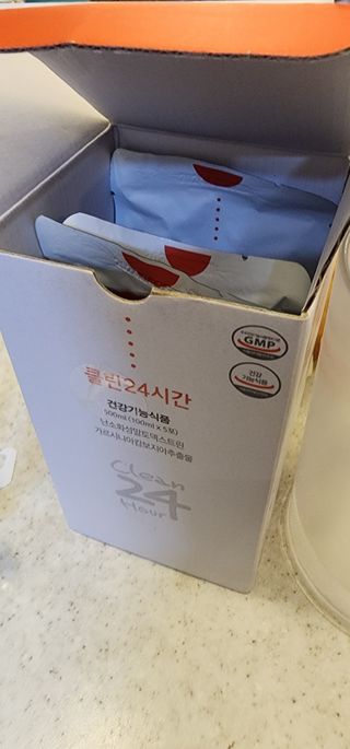 클린24시간 1BOX(5포) + 전용보틀(500ml) — 5점을 준 리뷰어가 2023년 3월 올린 사용 사진