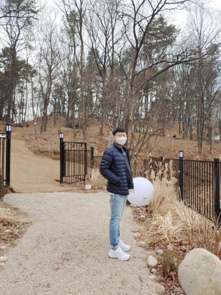 풋테크 지압신발 풋테크 건강 지압 운동화 FT20 — 5점을 준 리뷰어가 2021년 2월 올린 사용 사진