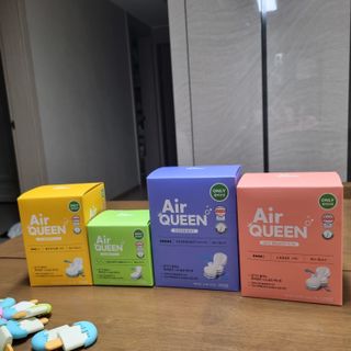 에어퀸 뉴브레스 유기농 생리대 4종 (팬티라이너 20P + 중형 10P + 대형 10P + 오버나이트 8P)_체험단 — 4.5점을 준 리뷰어가 2024년 6월 올린 사용 사진
