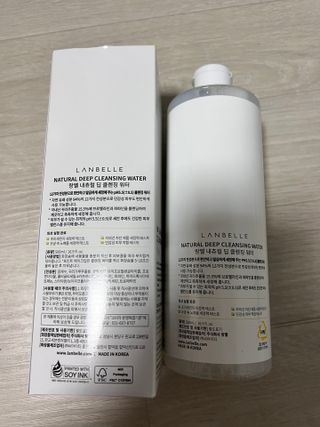 랑벨 내츄럴 딥 클렌징 워터 500ml — 5점을 준 리뷰어가 2022년 6월 올린 사용 사진