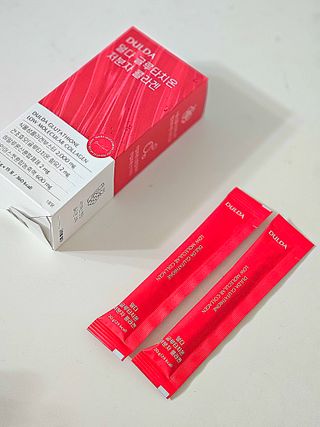 [덜다] 글루타치온 저분자 콜라겐 (20g x 15포) — 3.5점을 준 리뷰어가 2023년 7월 올린 사용 사진