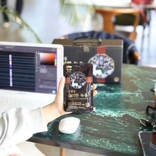 [몸엔용] 몸엔용 판매 1위 녹용 가성비 갑, 활기찬녹용 30포 — 5점을 준 리뷰어가 2021년 11월 올린 사용 사진